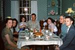 Christmas Dinner, Women, Men, 1940s, PHCV05P07_11