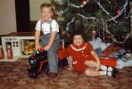 Brother and Sister with Presents, Boy, Girl, 1950s, PHCV05P08_05