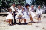 girls, boys, Easter Baskets, Eggs, socks, dress, 1950s, PHEV01P02_14