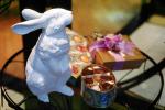 Porcelain Rabbit, standing, chocolate