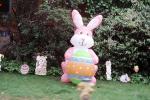 Rabbits, Pink Bunny, Eggs, garden, balloons