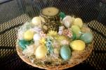 Candle, Eggs, Basket, 1950s