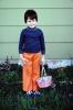 Girl with her Easter Basket, eggs, PHEV01P08_18
