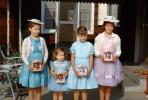 Four Chocolate Bunnies, Four Sisters, Easter Girls, April 1964, PHEV01P09_05