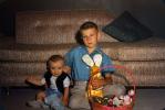 Boys with Easter Basket, 1950s, PHEV01P09_10