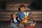 Boys with Easter Basket, 1950s, PHEV01P09_11
