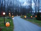 Ghost, Pumpkin, Jack-o-Lantern, Road, Path, PHHD01_012