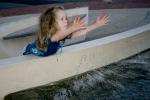 Girl playing at a Water Fountain, aquatics, PLGD01_098