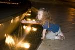 Girl playing at a Water Fountain, aquatics, PLGD01_101