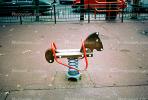 rocking horse, the ugliest stick pony in the playground, spring, 1981, PLGV01P05_11