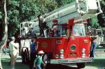Boys, Drivinga Crown firetruck, fire truck, Festival on the Lake