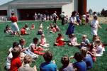 Children, Eating Ice Cream, Circle, Lawn