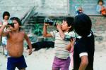 Boys, Drinking Coke, Yelapa, Mexico, PLGV01P10_06