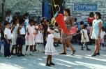 Pi–ata, Pinata, Girl, Elementary School, Yelapa, Mexico, PLGV01P12_07