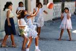 Girls, Playing, Fun, Smiles, Isla Mujeres, Mexico, PLGV01P14_03B