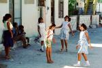 Girls, Playing, Fun, Smiles, Isla Mujeres, Mexico, PLGV01P14_04