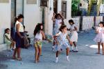 Girls, Playing, Fun, Smiles, Isla Mujeres, Mexico, PLGV01P14_05