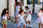 Girls, Playing, Fun, Smiles, Isla Mujeres, Mexico, PLGV01P14_05B