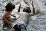 sand, girl, boy, beach, trunks, PLGV01P15_12
