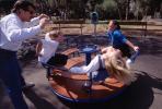 Carousel Spinning at Park in Haifa
