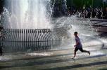 Water Fountain, aquatics, Boy, Running, Splashing, splash fountain, PLGV02P14_16