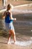 Water Fountain, aquatics, Girl, Barefeet, PLGV02P15_03