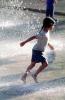 Water Fountain, aquatics, Girl, Running, PLGV02P15_05