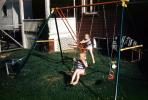 Girl, Boy, Swing set, backyard, PLGV03P07_07