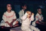 Child in happy view, pajamas, girl, boys, night gown, nighty, December 1964, 1960s, PLGV03P13_15