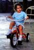 Tricycle, Girl, Legs, Backyard, July 1971, 1970s