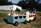 Miniature Train, boys, girls, Black River Lodge, Lesterville, 1950s