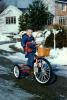 Boy on his Fancy Tricycle, basket, snow, ice, Winter, PLGV04P05_13