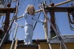 aboard a sailing ship