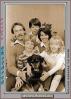 Family Group Portrait with Dog, smiles, brother, sister, siblings, mother father, PLPPCD2930_101B