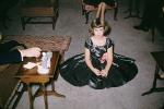 Barabra, Girl with a black dress, Thanksgiving Day, 1954, 1950s, PLPV01P01_13