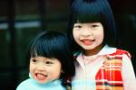 Girls, Smiling, Sisters, Siblings, Happy, Smiling Japanese Girl
