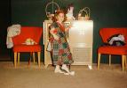 Girl, Chair, Television Console, Dress, Carpet, 1950s, PLPV01P06_09