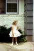 Girl, Backyard, Dress, 1950s