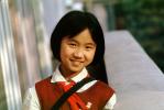 Asian Girl, smiling, schoolgirl, China