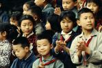 Schoolchidren Singing and Clapping, China