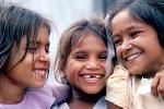 Giggles, Friends, Smiles, Cute, Trio, Giggling, Girls, Mumbai, India, PLPV03P09_18B