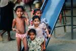 Smiling Girl and friends, Slide, Khroorow Baug, Mumbai, PLPV03P13_10