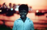 Smiling Boy at Sunset at Khroorow Baug, Mumbai Back Bay