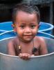 Boy, Pail, Bucket, Washing, Bath, Mumbai, India