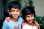 Brother, Sister, Siblings, Smiles, Girl, Boy, Sri Lanka, PLPV03P15_14