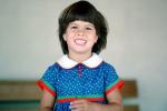 Smiling Girl, Blue Dress, PLPV04P03_01