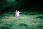 Two Girls Walking, Petaluma Farm, PLPV04P15_15