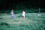 Two Girls Running, Petaluma Farm, PLPV04P15_16