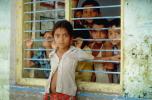 Girl, schoolgirl, boys, School in India, Desaibusaiera Gujarat, PLPV07P14_09.0848