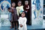 Girls, Himalayan Foothills, Hindu Shrine, Araniko Highway, Himalayas, Kodari, PLPV08P05_02